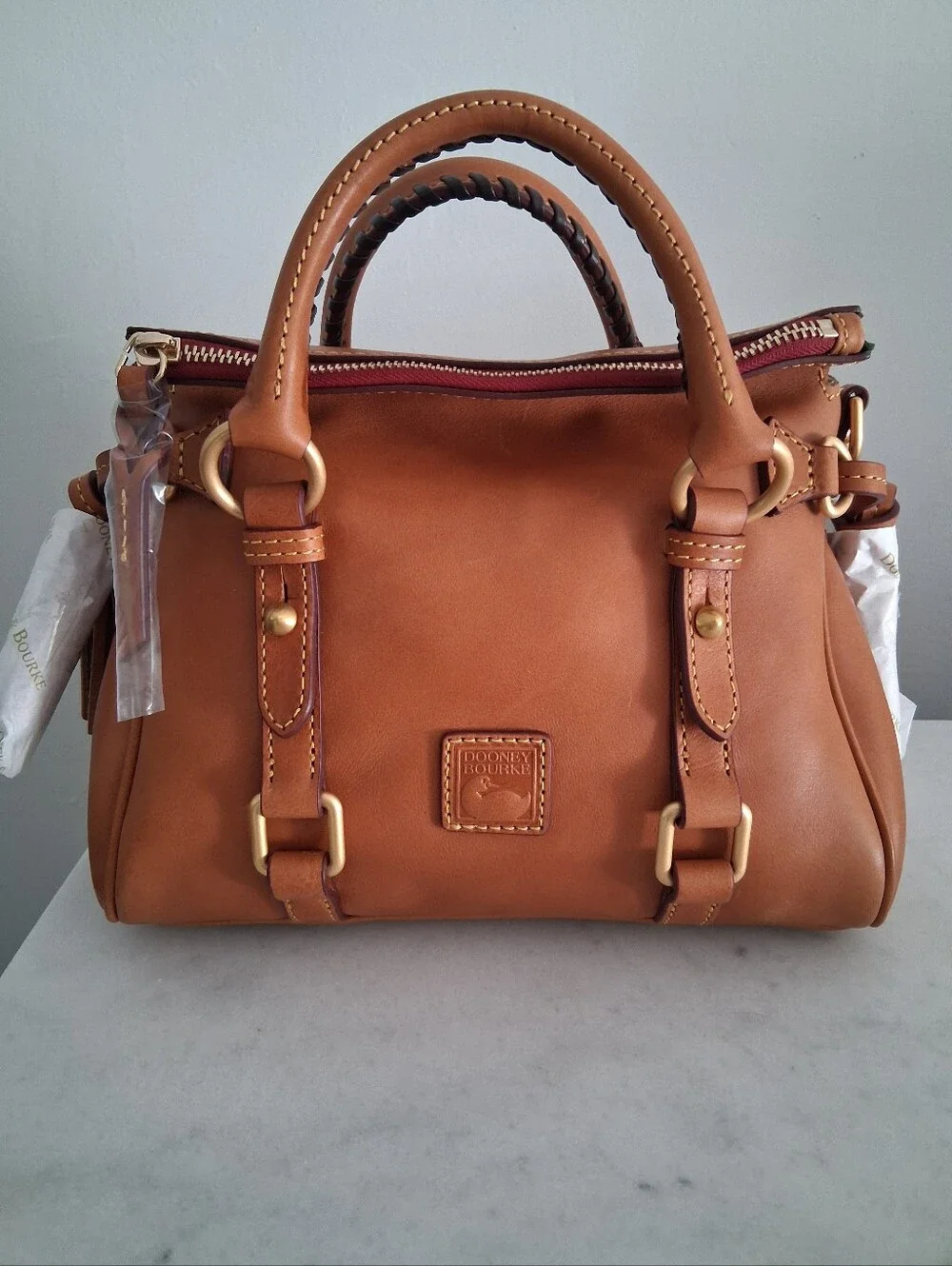 Dooney & Bourke Florentine Micro Satchel Natural